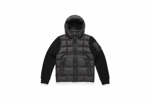 Cardigan CP Company noir fond blanc