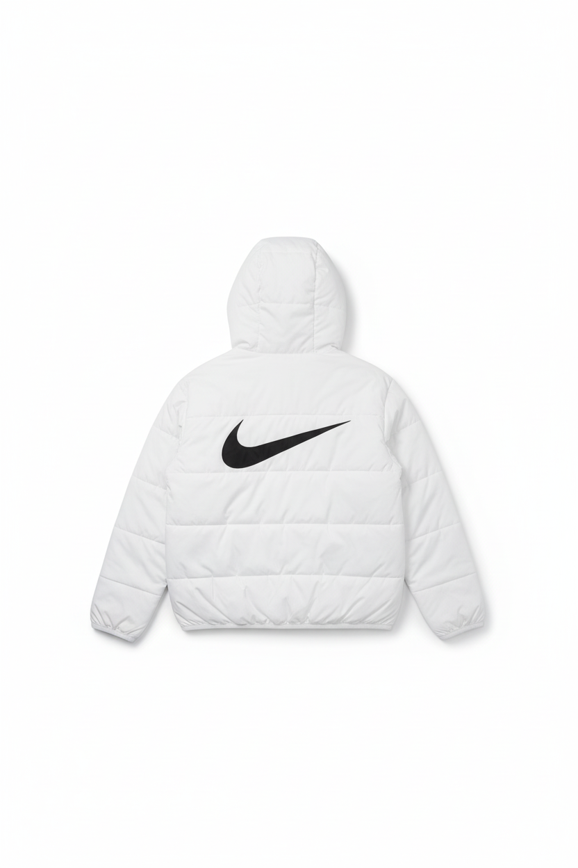 Doudoune Nike blanche - Vue de dos