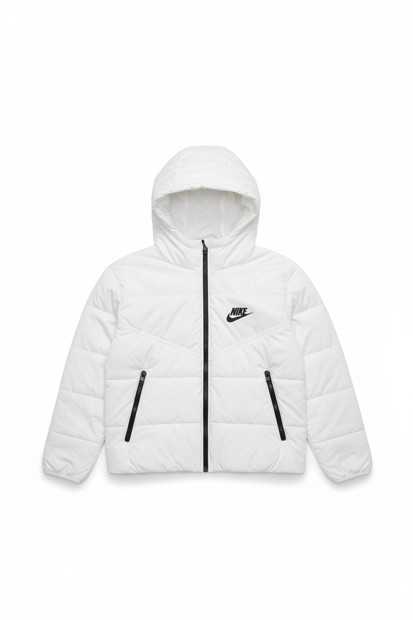 Doudoune Nike blanche - Vue de face