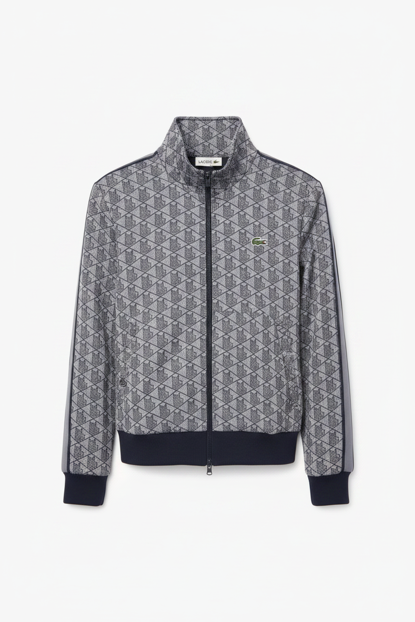 Gilet Lacoste sur fond blanc