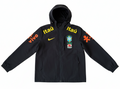 Veste noire Nike Brasil entière sur fond blanc